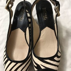 MICHAEL KORS ZEBRA WEDGE